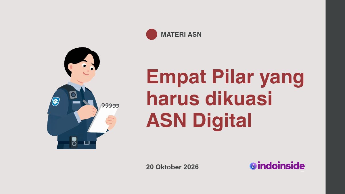 Dalam Pengembangan Kompetensi ASN Digital, Terdapat Empat Pilar Utama yang Harus Dikuasai, Yaitu